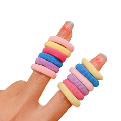 50pcs Soft Toddler Hair Band Mini Seamless for Girls Diameter 2