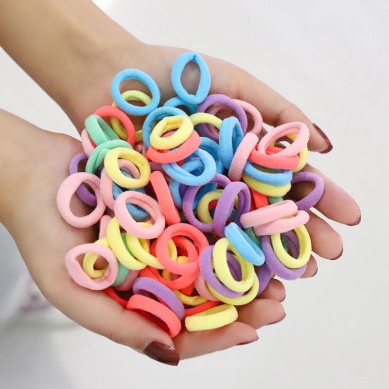 50pcs Soft Toddler Hair Band Mini Seamless for Girls Diameter 2