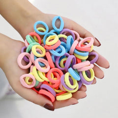50pcs Soft Toddler Hair Band Mini Seamless for Girls Diameter 2