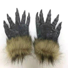 Halloween Wolf Head & Gloves Set Masquerade Cosplay