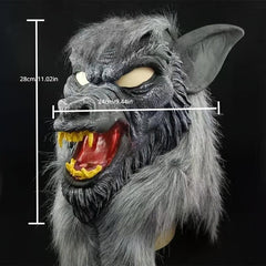 Halloween Wolf Head & Gloves Set Masquerade Cosplay