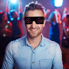 LED Luminous Glasses Christmas Party Decoration Punk Glasses