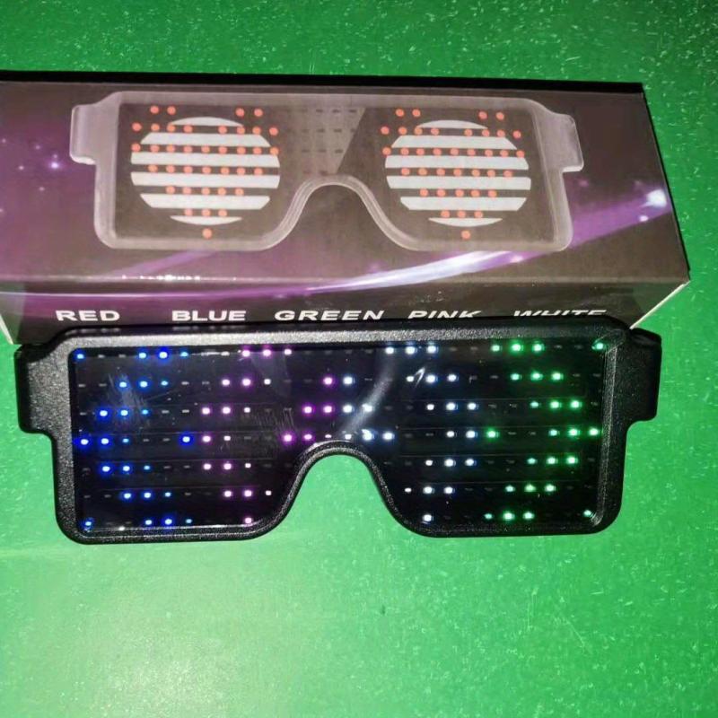 LED Luminous Glasses Christmas Party Decoration Punk Glasses