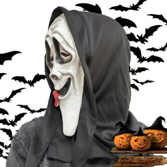 Latex Ghost Face Mask Halloween Party Costume Props