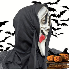 Latex Ghost Face Mask Halloween Party Costume Props