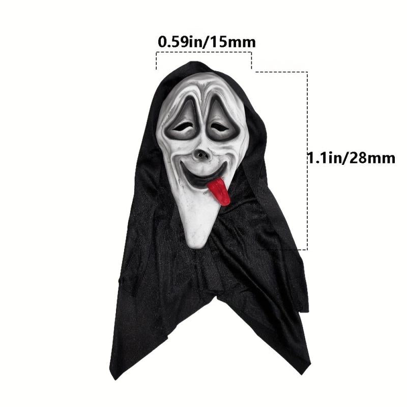 Latex Ghost Face Mask Halloween Party Costume Props
