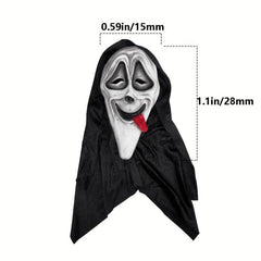 Latex Ghost Face Mask Halloween Party Costume Props
