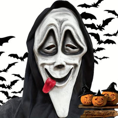 Latex Ghost Face Mask Halloween Party Costume Props