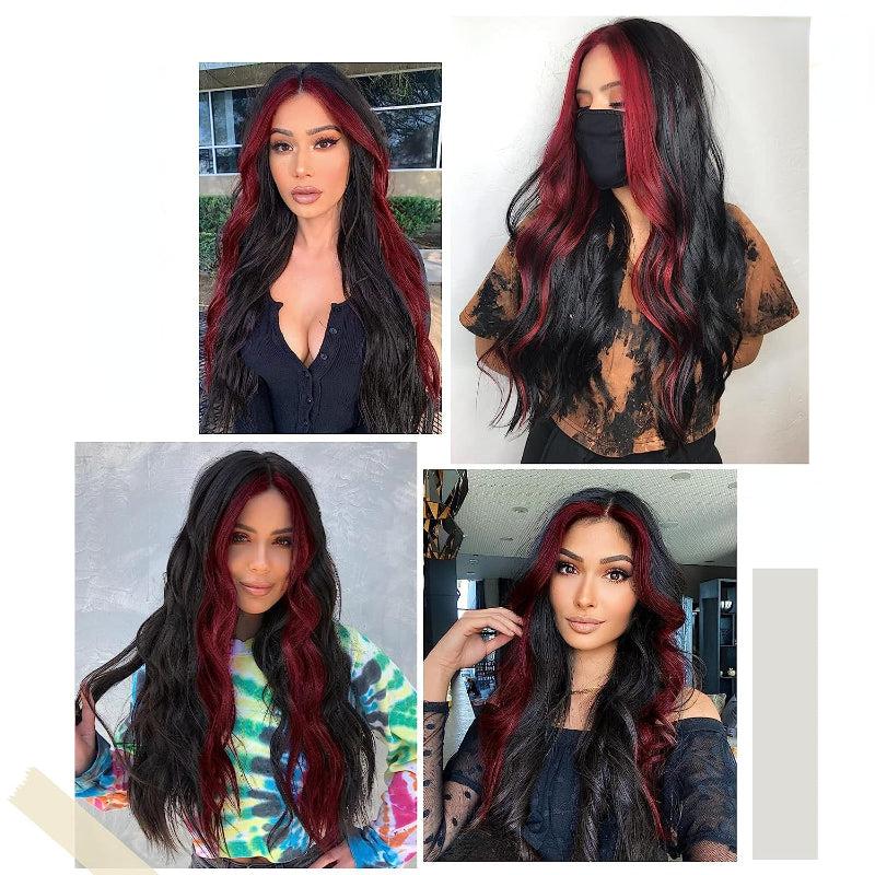 Long Curly Hair Women's Wig High Heat Synthetic Fiber Wigs