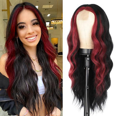 Long Curly Hair Women's Wig High Heat Synthetic Fiber Wigs