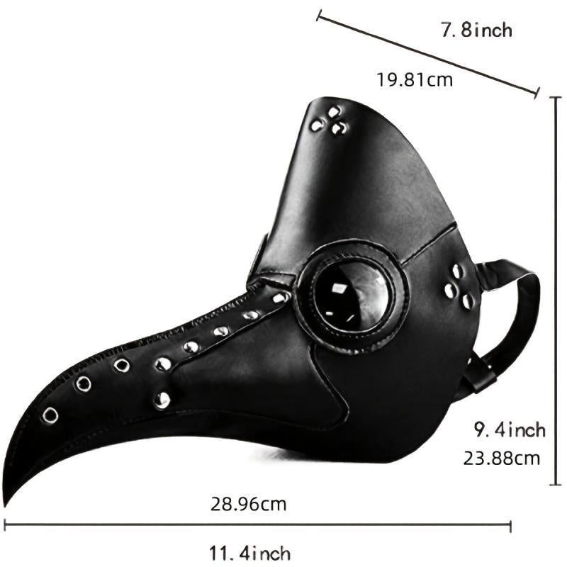 Plague Doctor Beak Mask Adjustable Halloween Cosplay Prop