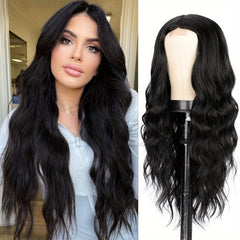 3 Colors Long Curly Wigs Large Wave Wigs For Women