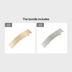 Metal Geometric Hair Clip Hair Accessories Wire Drawing Effect Spring Clip
