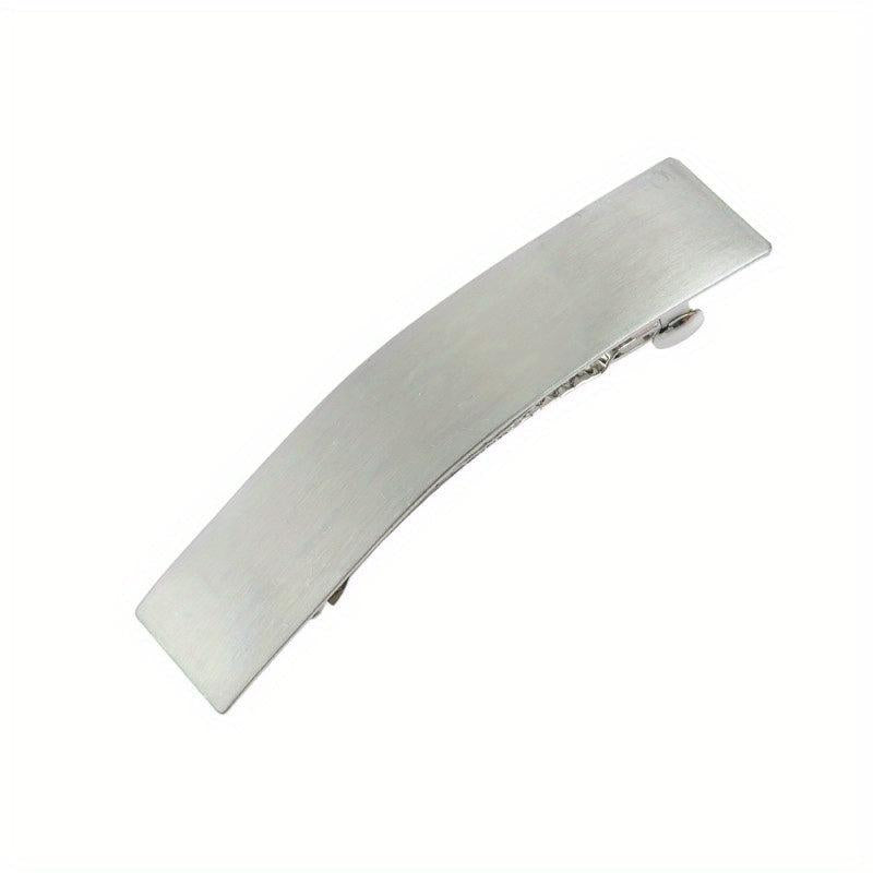 Metal Geometric Hair Clip Hair Accessories Wire Drawing Effect Spring Clip