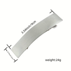 Metal Geometric Hair Clip Hair Accessories Wire Drawing Effect Spring Clip