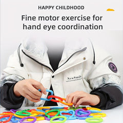 Kids Geometric Chain Brain Puzzle Toy