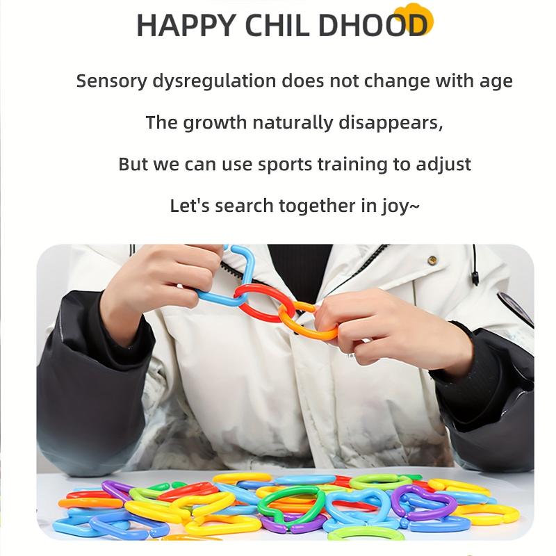 Kids Geometric Chain Brain Puzzle Toy