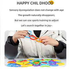 Kids Geometric Chain Brain Puzzle Toy