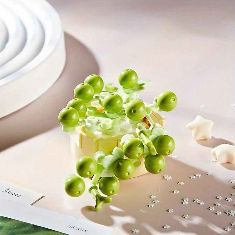 Succulent Potted Decorations Kids DIY Building Blocks Improve Hands On Ability