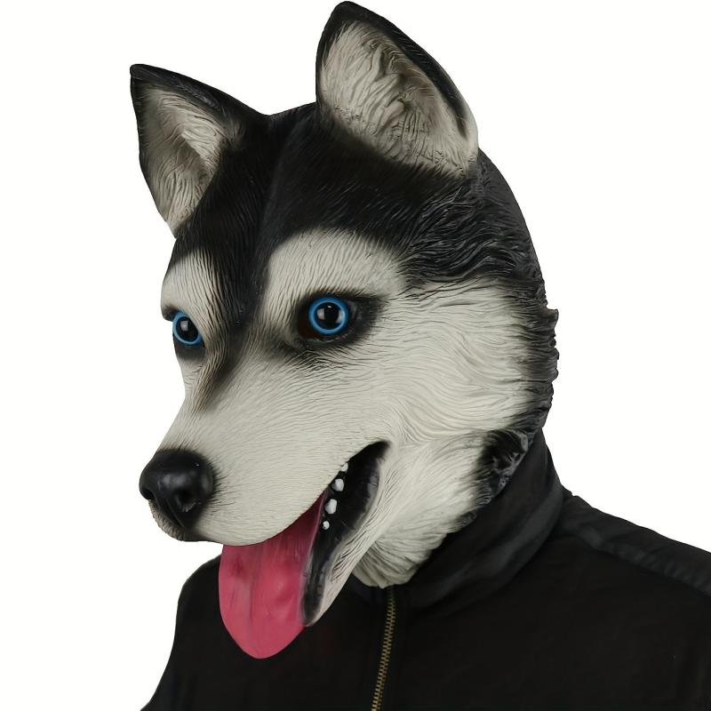 Husky Head Cover Animal Mask for Holiday Party Costumes