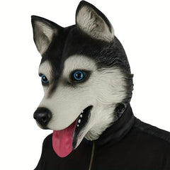 Husky Head Cover Animal Mask for Holiday Party Costumes