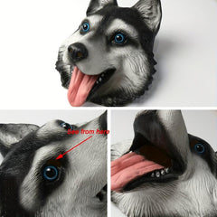 Husky Head Cover Animal Mask for Holiday Party Costumes