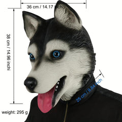 Husky Head Cover Animal Mask for Holiday Party Costumes