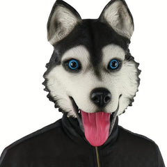 Husky Head Cover Animal Mask for Holiday Party Costumes