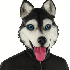 Husky Head Cover Animal Mask for Holiday Party Costumes