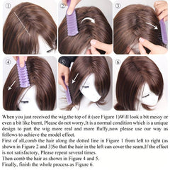 Women's Short Curly Wig 16inch Synthetic Fiber Wig Heat resistant