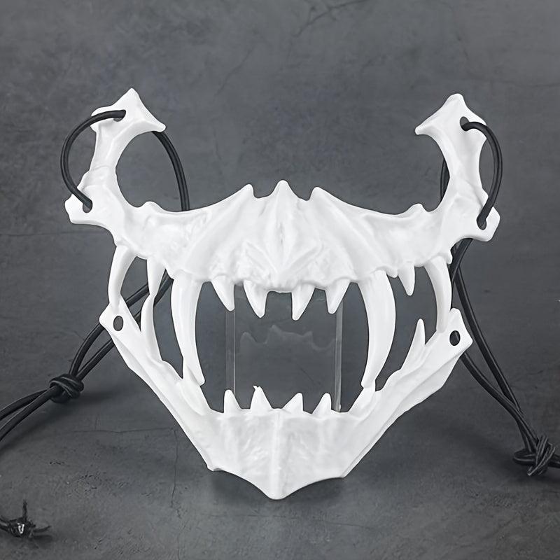 Skull Wolf Shape Mask Tigers Wolf Skull Half Face Mask Halloween Cosplay Costume
