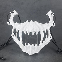 Skull Wolf Shape Mask Tigers Wolf Skull Half Face Mask Halloween Cosplay Costume