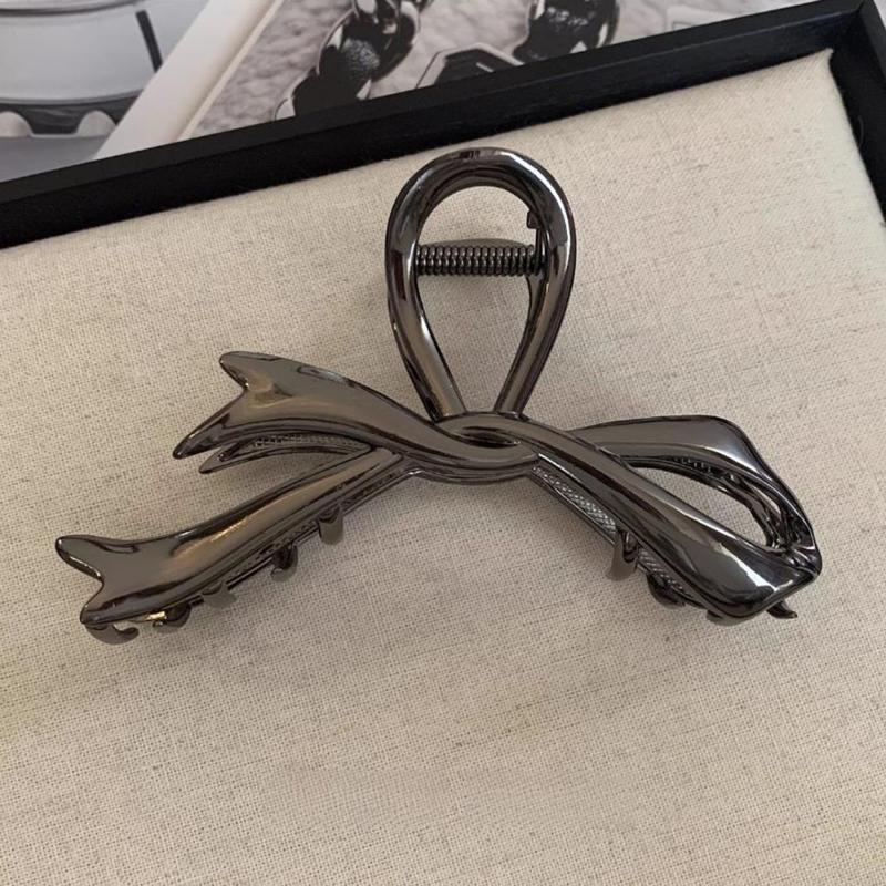 Metal Ribbon Bow Hair Claws Hairpins Hair Clips Versatile Hairpins