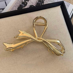 Metal Ribbon Bow Hair Claws Hairpins Hair Clips Versatile Hairpins