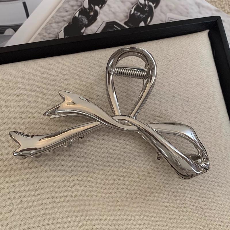 Metal Ribbon Bow Hair Claws Hairpins Hair Clips Versatile Hairpins