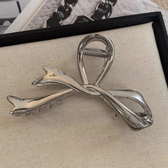 Metal Ribbon Bow Hair Claws Hairpins Hair Clips Versatile Hairpins
