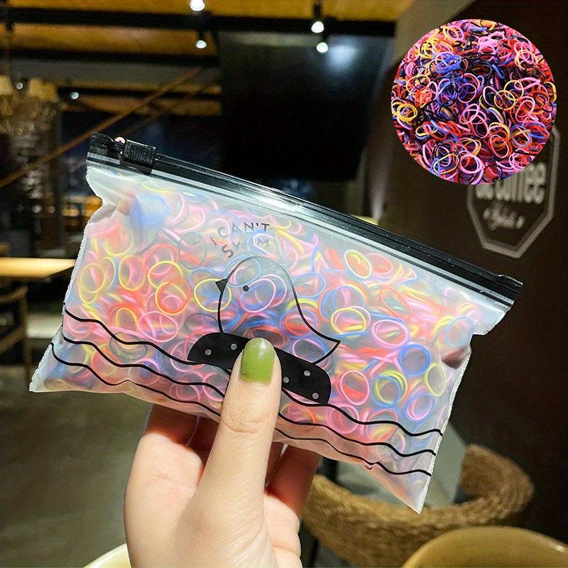 1000pcs Disposable Hair Bands High Elastic Hair Rope Female Ponytail