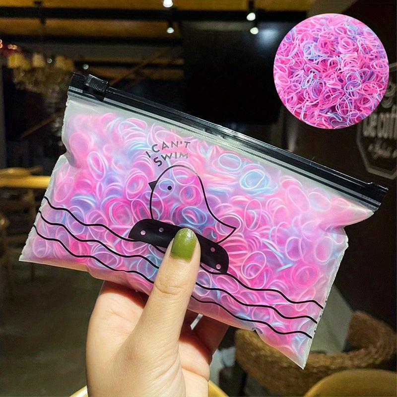 1000pcs Disposable Hair Bands High Elastic Hair Rope Female Ponytail