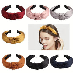 Vintage Satin Headband Hair Accessory Black