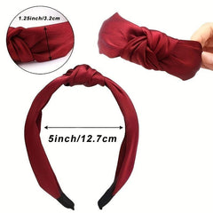 Vintage Satin Headband Hair Accessory Black