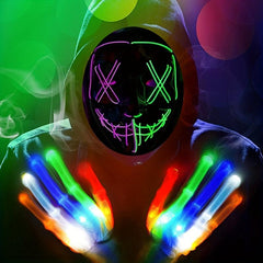 LED Light Mask Halloween Costume Masquerade Party Props