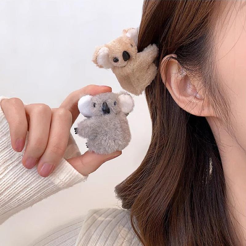 Plush Koala Hair Clip Girls Hair Claw Hair Accessories