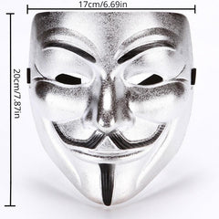 Men's Halloween Matte Ghost Face Party Mask
