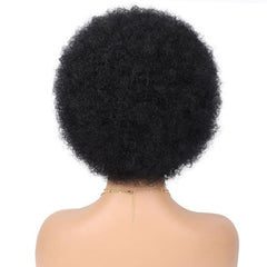 African Bubble Wig for Women High Heat Resistant Synthetic Fiber Curly Hair