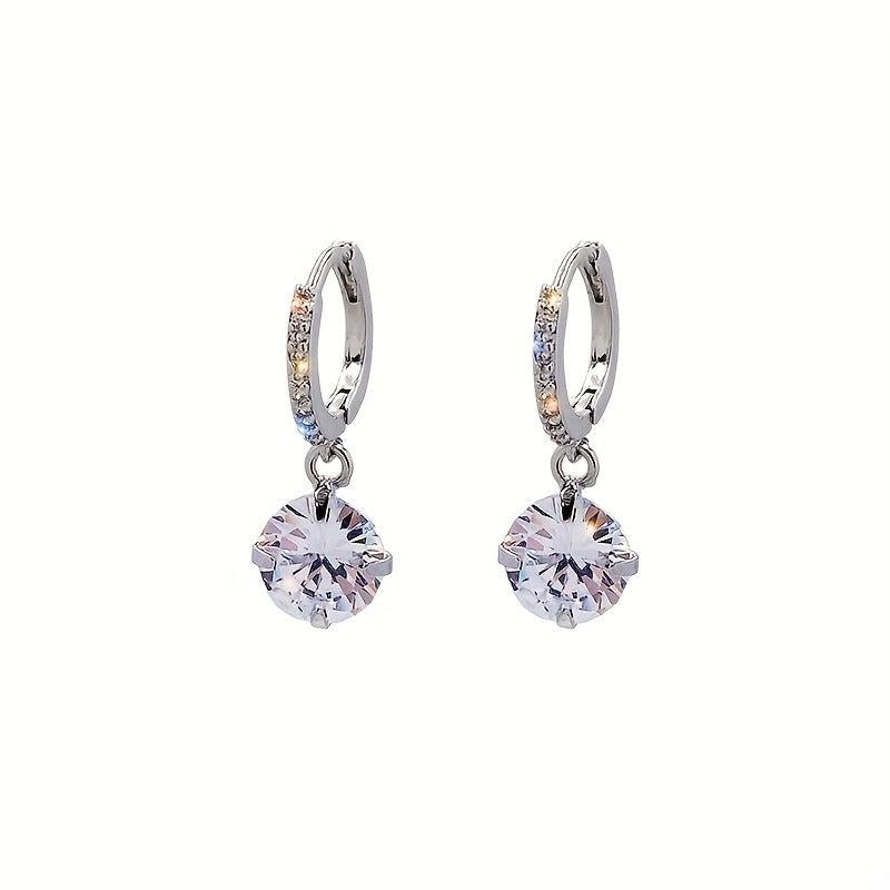 Women's Zircon Earrings Classy Artificial Diamond Ear Jewelry