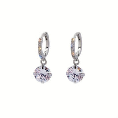 Women's Zircon Earrings Classy Artificial Diamond Ear Jewelry