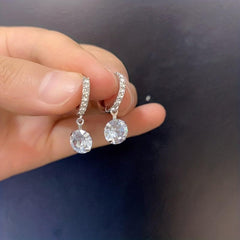 Women's Zircon Earrings Classy Artificial Diamond Ear Jewelry