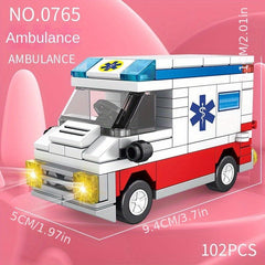 City Car Small Building Blocks Kids Educational Toy