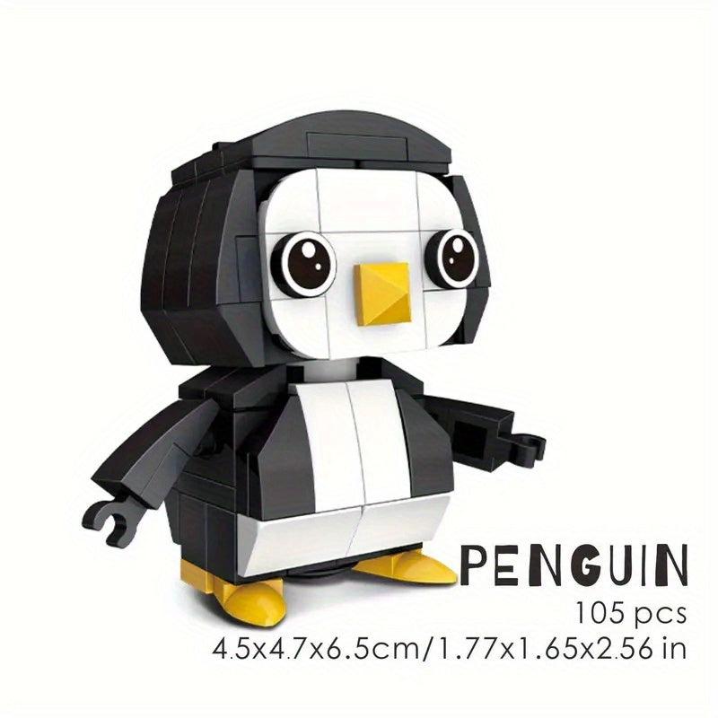 100pcs Animal Building Blocks Set - Koala Sea Lion Flamingo Models