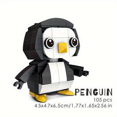 100pcs Animal Building Blocks Set - Koala Sea Lion Flamingo Models